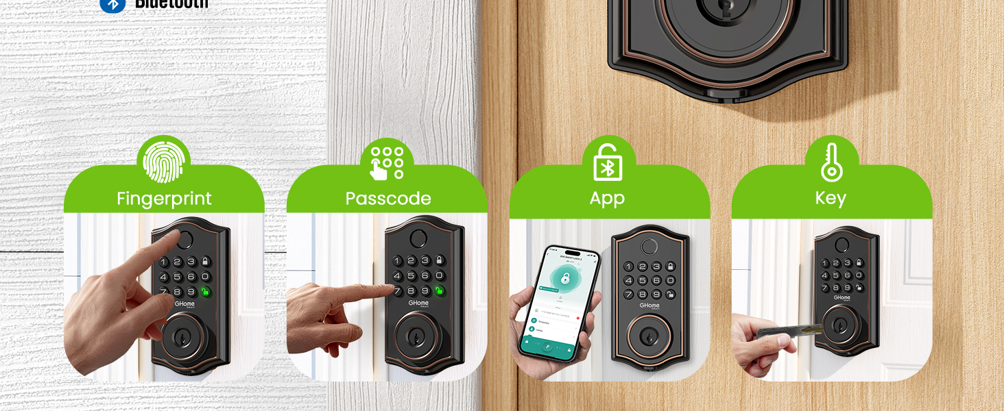 Ghome Smart Deadbolt Lock for Front Door