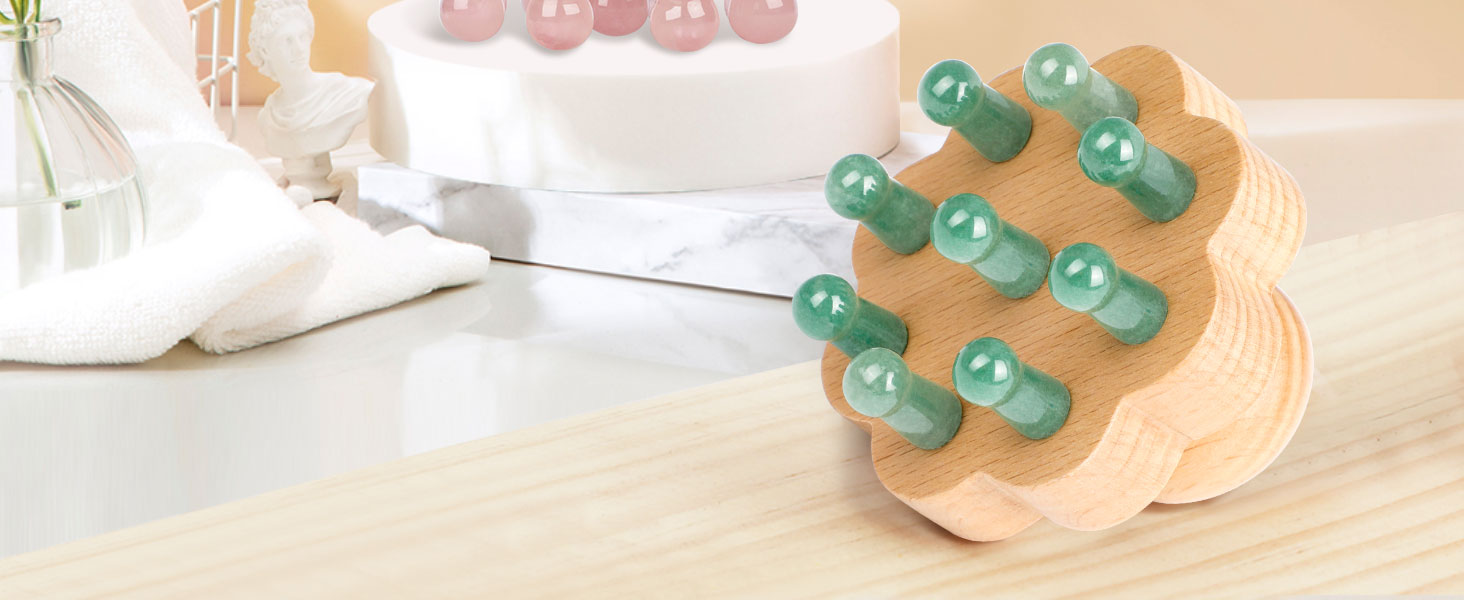 wooden scalp massager