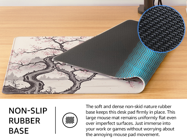 non-slip rubber base