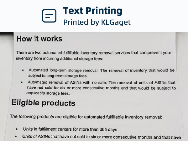 Text Printing