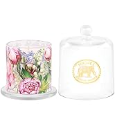 Michel Design Works Cloche Candle, Porcelain Peony Scented