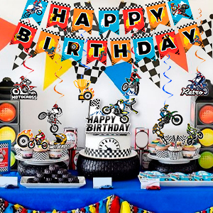 dirtbike birthday party decorations