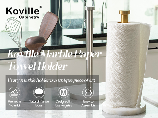 marble paper towel holder