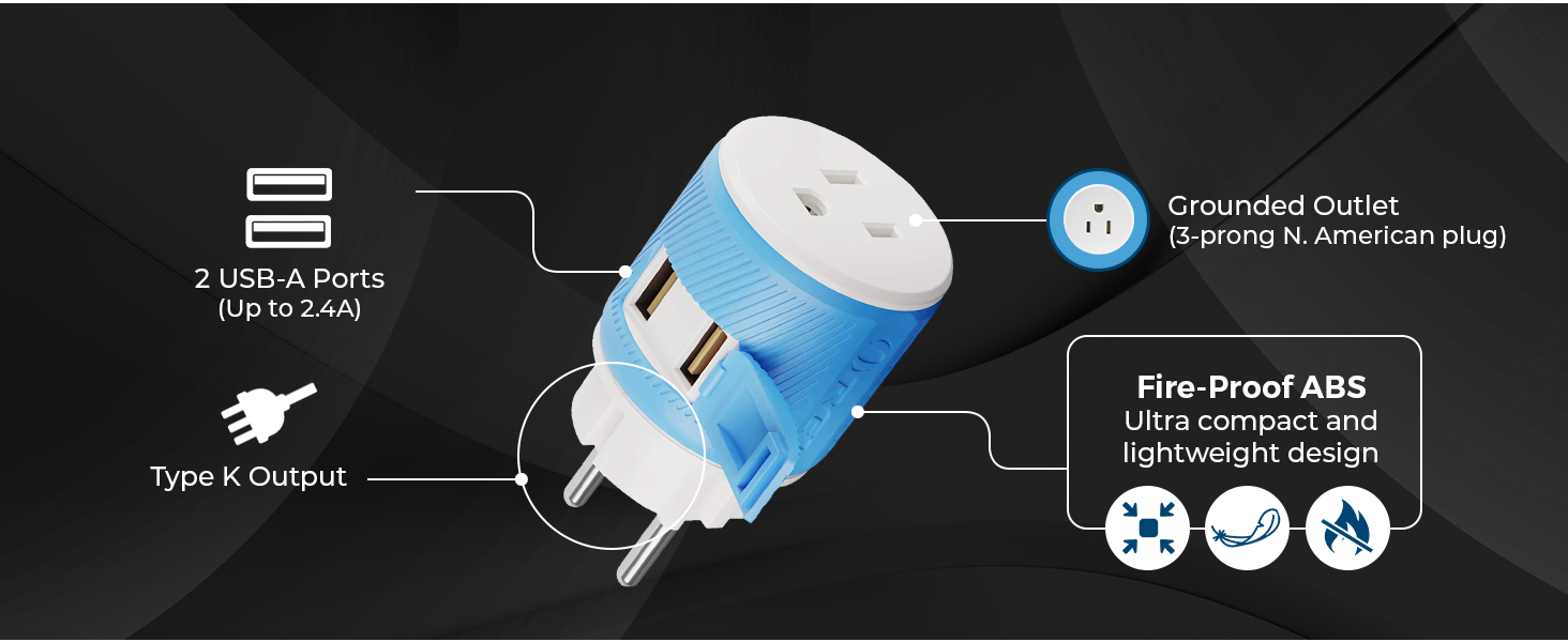 usa to denmark adapter