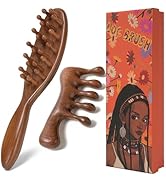 Moreinday Loc Brush, Loc Comb for Sisterlocs, Wooden Scalp Comb for Hair Growth - Sandalwood