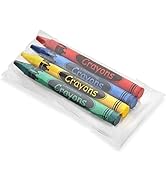 CrayonKing 25 Sets of 4-Packs in Cello (100 total bulk Crayons) Restaurants, Party Favors, Birthd...