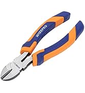 WISEPRO 6 Inch Diagonal Cutting Pliers Wire Flush Cutters Side Cutting Pliers