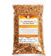 Raw Almonds Sweet Wild Harvested - Fresh & Plump - Naturally Steam Pasteurized 100% Natural Almon...