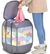 1.5 Loads, Pop-up Laundry Hamper with Extended, Thickened and Reinforced Handles, Tear Proof, Lau...