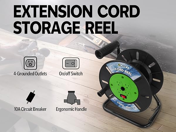 extension cord storage reel