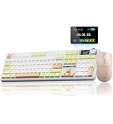AULA F108 PRO Wireless Mechanical Keyboard with Screen & Knob SC580 Tri-Mode Gaming Mouse