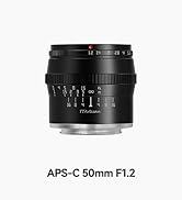 TTArtisan 50mm F1.2 APS-C Manual Focus Lens for Nikon Z Mount Cameras Like Z50(Other Full Frame C...