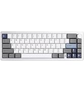 YUNZII AL68 Wireless Mechanical Keyboard 60%,QMK/VIA Aluminum Keyboard,Hot Swappable Custom Keybo...