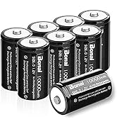 BONAI D Rechargeable Batteries 10,000mAh 1.2V Ni-MH High Capacity High Rate D Size Battery Rechar...