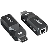 PWAY HDMI Extender 165ft Audio Video 1080P Over Cat5 Cat6 Ethernet Cable Transmit Lossless Signal...