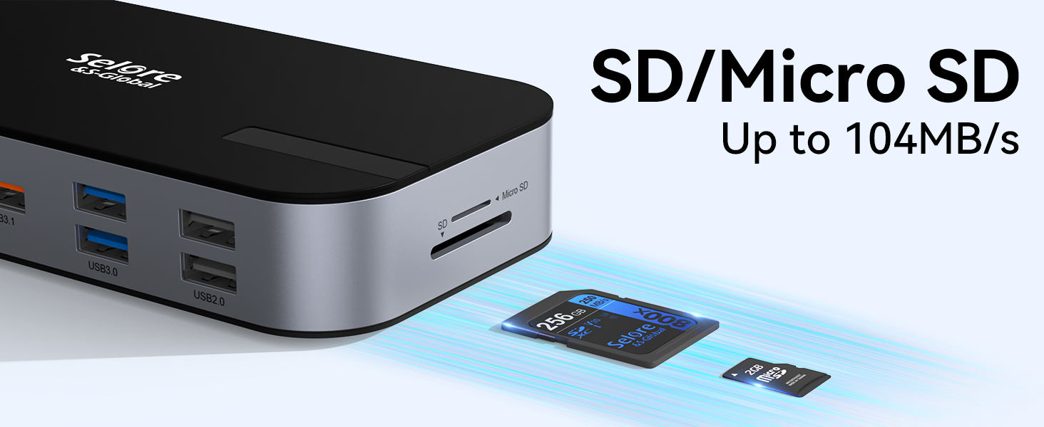 Laptop Docking Station 3 HDMI Docking Station 3 Monitor Triple 4K Display Docking Station