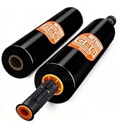 Black Stretch Film Shrink Wrap for Moving Supplies (15inch, 2 Pack) x 1000ft, Industrial Strength...