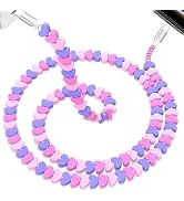 Jelanry 3.3FT USB-C to USB-C Cable Heart Beaded Cord, 60W PD Charging & Data Sync, Type C Charger...