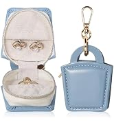 Travel Jewelry Holder, Mini Jewelry Case Portable Gym Sports Earrings Necklace Ring Storage