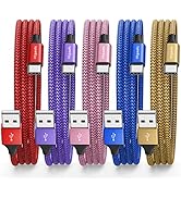 etguuds Color USB C Cable 3ft, 5-Pack USB to USB C Charger Cable Fast Charging USB Type C Cable B...