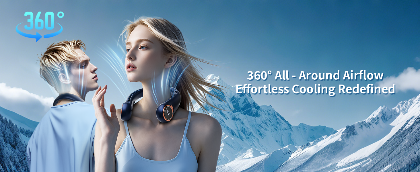 cooling neck fan neck fans that blow cold air rechargeable neck fan rechargeable portable fan
