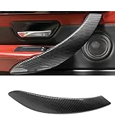 Jaronx ABS Carbon Fiber Door Handle Outer Cover Replacement Compatible with BMW 3’ F30/F31 2012-2...
