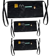 Corfully Kitchen Apron with 3 Pocket, Adjustable Server Apron, Waitress Apron with Pockets Stripes