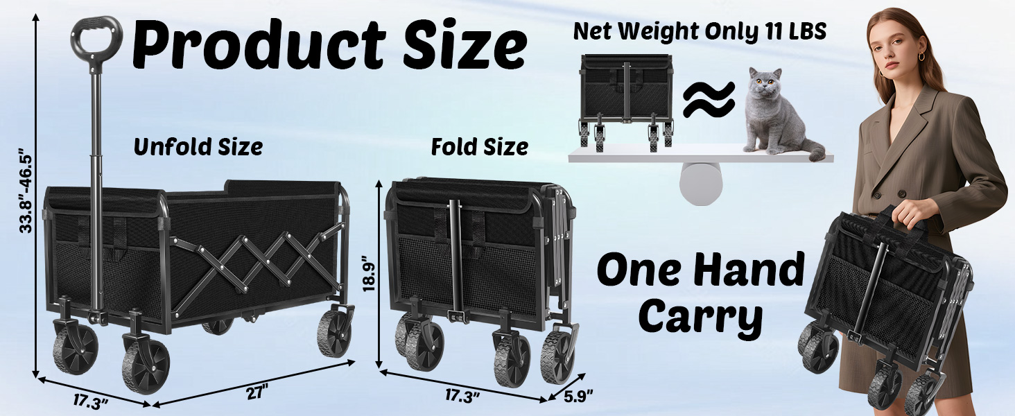 collapsible wagon cart