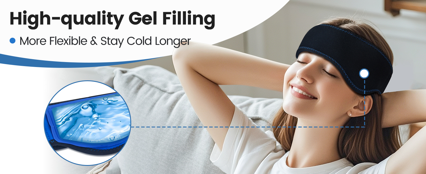 Head Gel Ice Pack Wrap