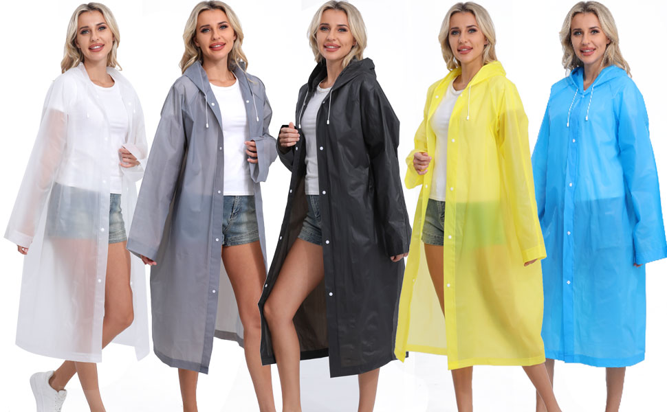 2 Pack Rain Ponchos