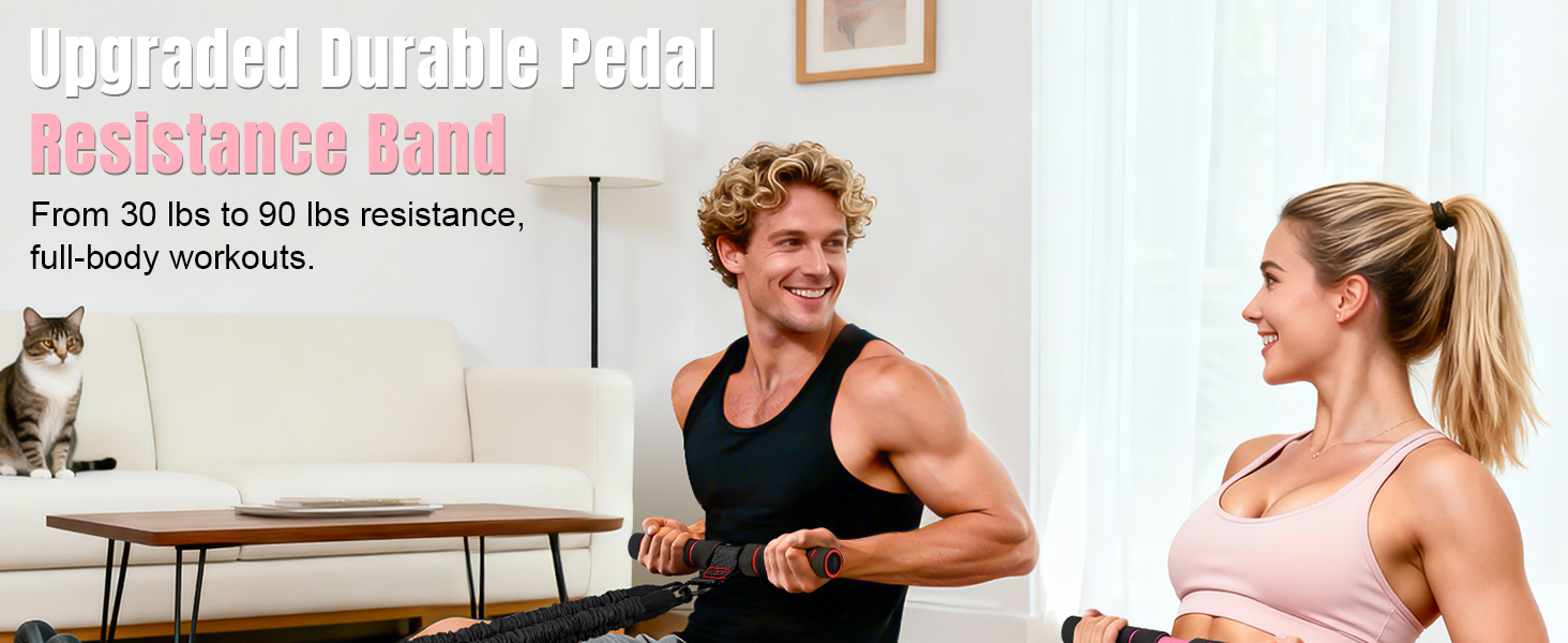 multifunction pedal resistance band