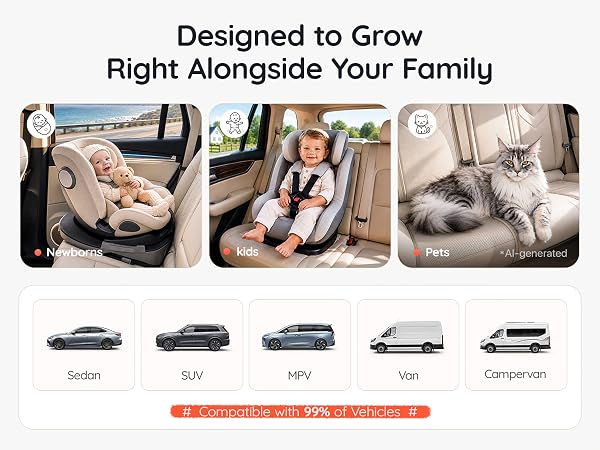 Fit most of family vehicles