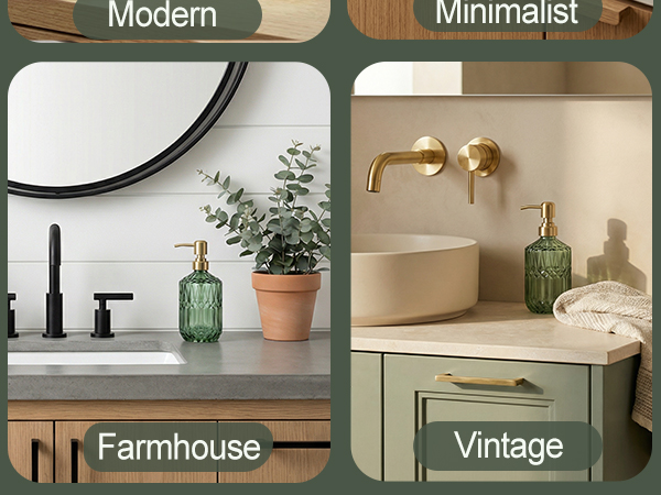 glass soap dispenser