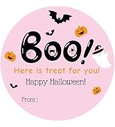Alynta Happy Halloween Stickers 2 Inch 60PCS Halloween Thank You Stickers | Boo Sticker Self-Adhe...