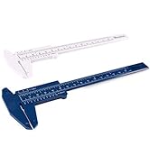 Ultrassist Plastic Vernier Caliper (2pcs), 150 mm Mini Plastic Caliper for School Student, Portab...