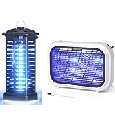 YISSVIC Bug Zapper Outdoor Plug in Plus 20W Bug Zapper Replaceable Double-Sided Electric Grid