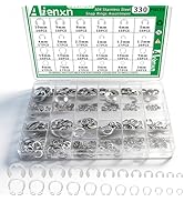 Aienxn 330PCS 304 Stainless Steel Snap Rings Assortment Kit, E Clips Assortment Kit (1.2MM-10MM) ...