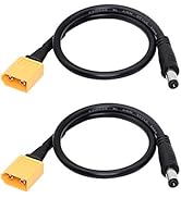 SinLoon XT60 Adapter Cable XT60 Charging Cable XT60 Male Bullet Connector to Male DC 5.5mm X 2.5m...