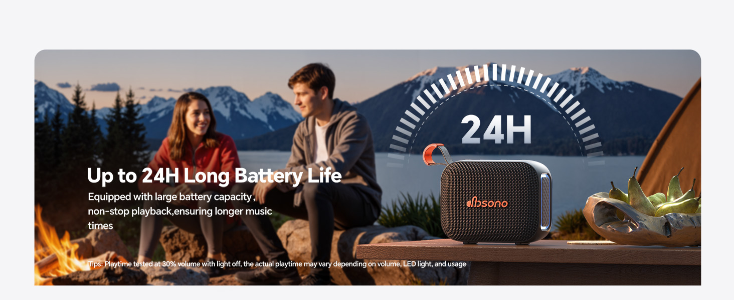 24H Long battery Life