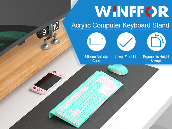 acrylic computer keyboard stand