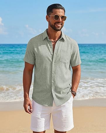 mens shirts short sleeve