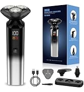 Electric Razor for Men, Rechargeable Electric Shaver for Men, Waterproof 3D Rotary Shaving, Wet/D...