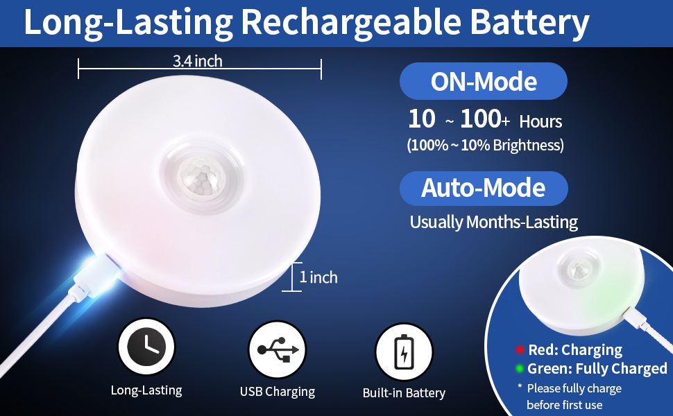 Rechargeable & Long-lasting