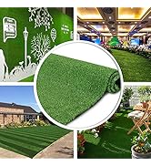 Petgrow Synthetic Artificial Grass Turf 5FTX8FT, Indoor Outdoor Dog Synthetic Grass Mat, Party We...