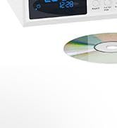 MONODEAL Bluetooth CD Player,Under Cabinet Kitchen FM Radio CD Player,Dual HD Speakers,Wireless M...