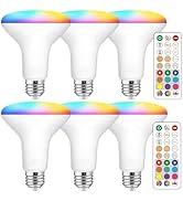 ILC BR30 LED Flood Light Bulbs, Color Changing Light Bulbs, 5 Color Temperature Tunable Indoor, w...