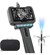 Two-Way 210° Articulating Borescope, Endoscope Camera with Light, 1080P Mechanic Inspection Tool,...