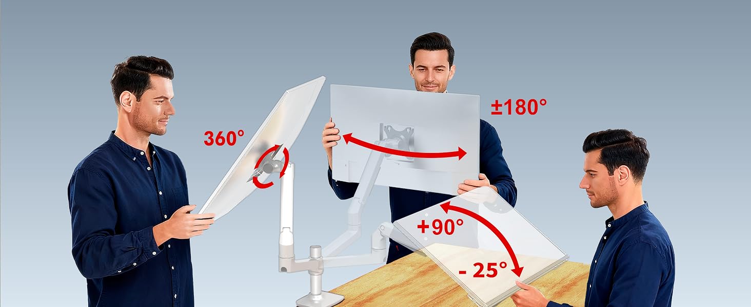 dual monitor arm