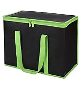 CIVJET 1-Pack Insulated Reusable Grocery Bags, X-Large Insulated Food Delivery Bag for Doordash/U...