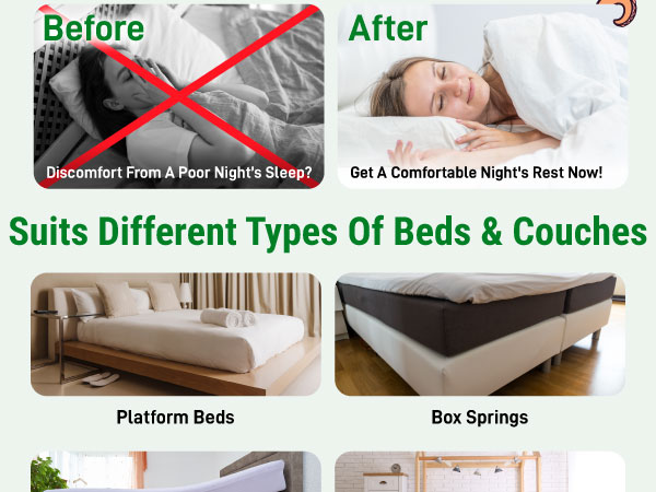EASY TO USE - Simply place the non slip, non skid mattress gripper below your mattress